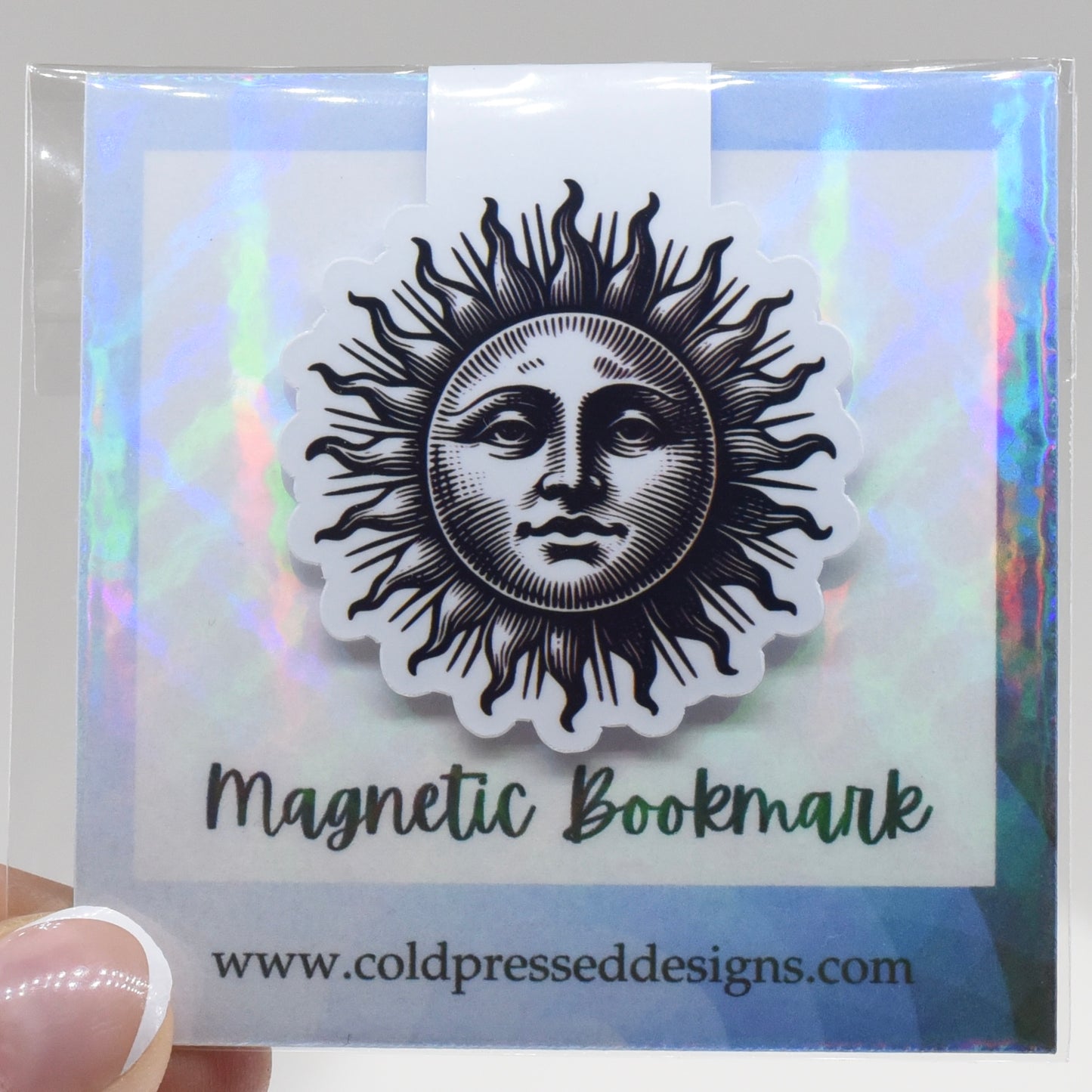 Magnetic Bookmark; Sun with Face
