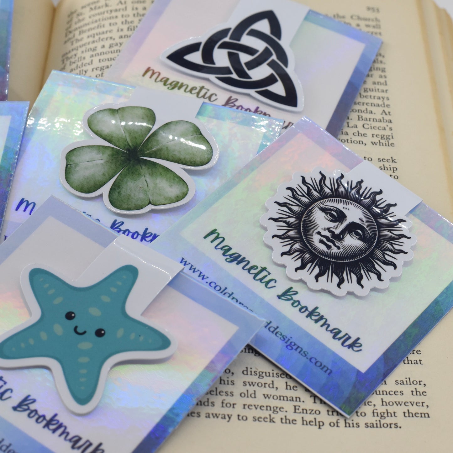 Magnetic Bookmark; Sun with Face