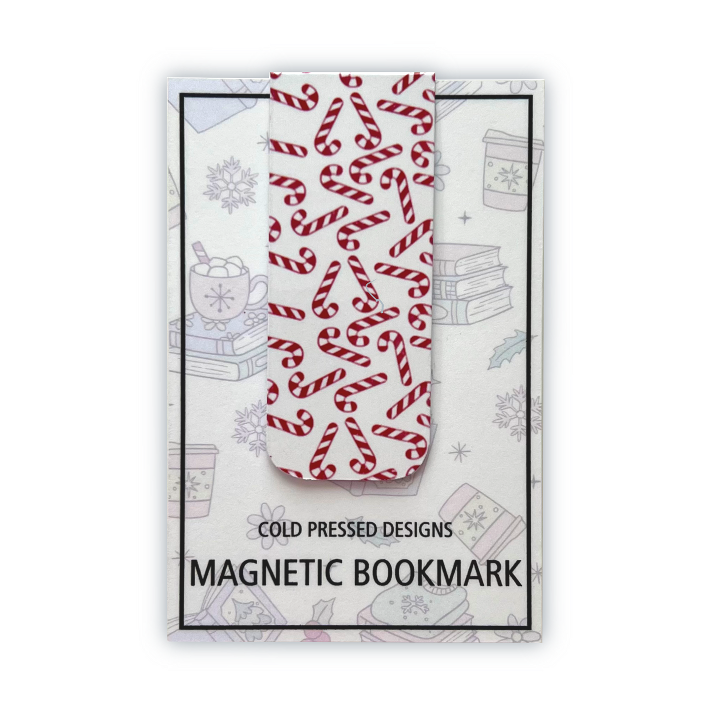 Magnetic Bookmark; Traditional Christmas Print