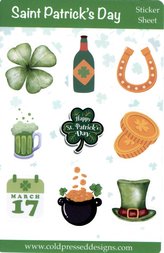 Saint Patrick's Day Sticker Sheet