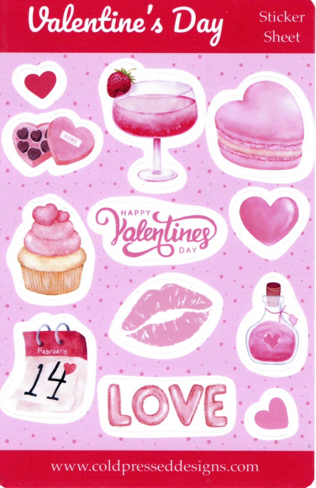 Valentine's Day Sticker Sheet